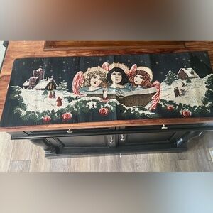 Vintage Christmas Angel Tapestry/Runner 37“ x 13“